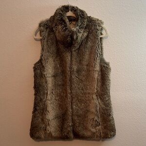Banana Republic faux fur vest